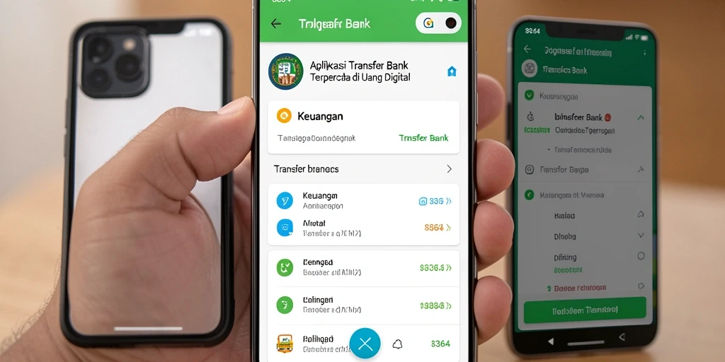 Tampilan antarmuka aplikasi Transfer Bank 8364 yang user-friendly.