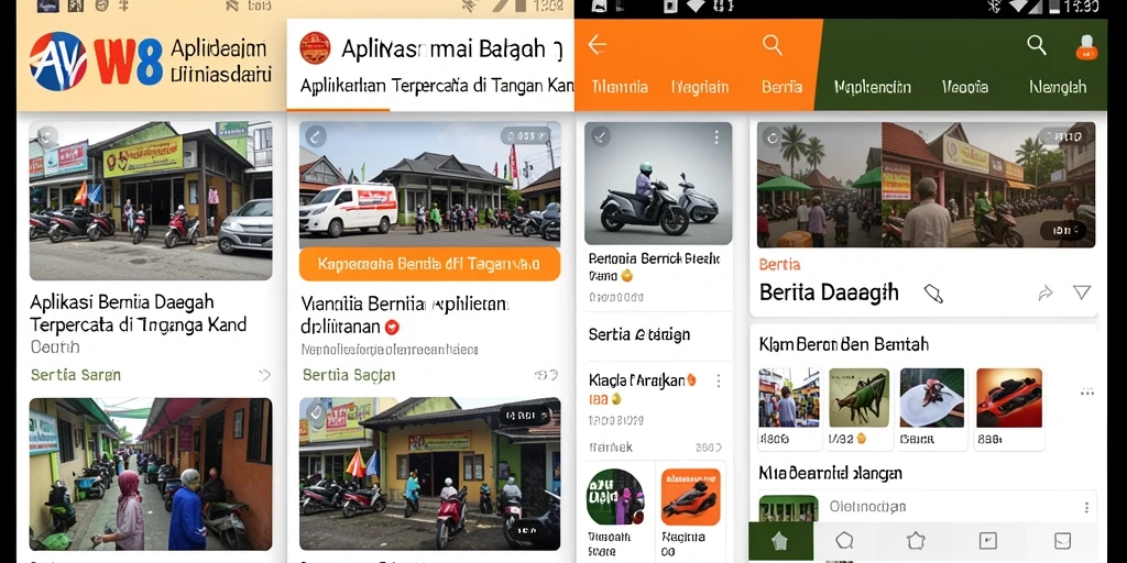 Tampilan antarmuka aplikasi AW8 yang informatif dan menarik.
