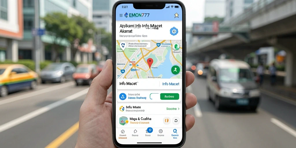 Antarmuka EMON777 menampilkan informasi lalu lintas yang jelas dan informatif.
